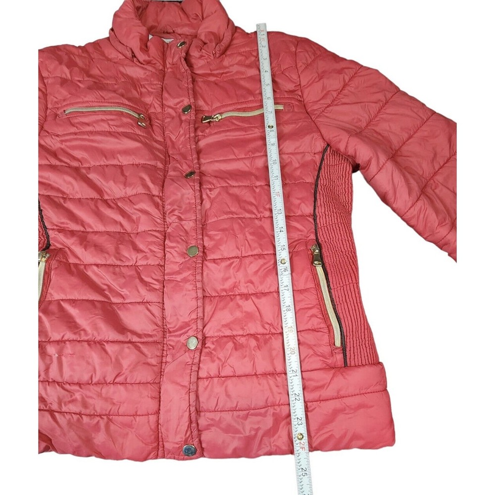 Sacha Pacha Women's Red 100% Polyimide Long Sleeve Mock Neck Jacket Size XL - Picture 5 of 7